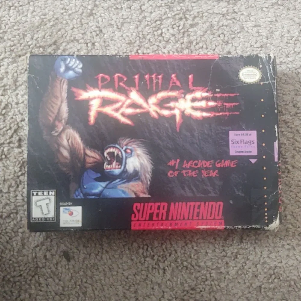 Primal Rage for Super Nintendo COMPLETE IN BOX, PRE-OWNED